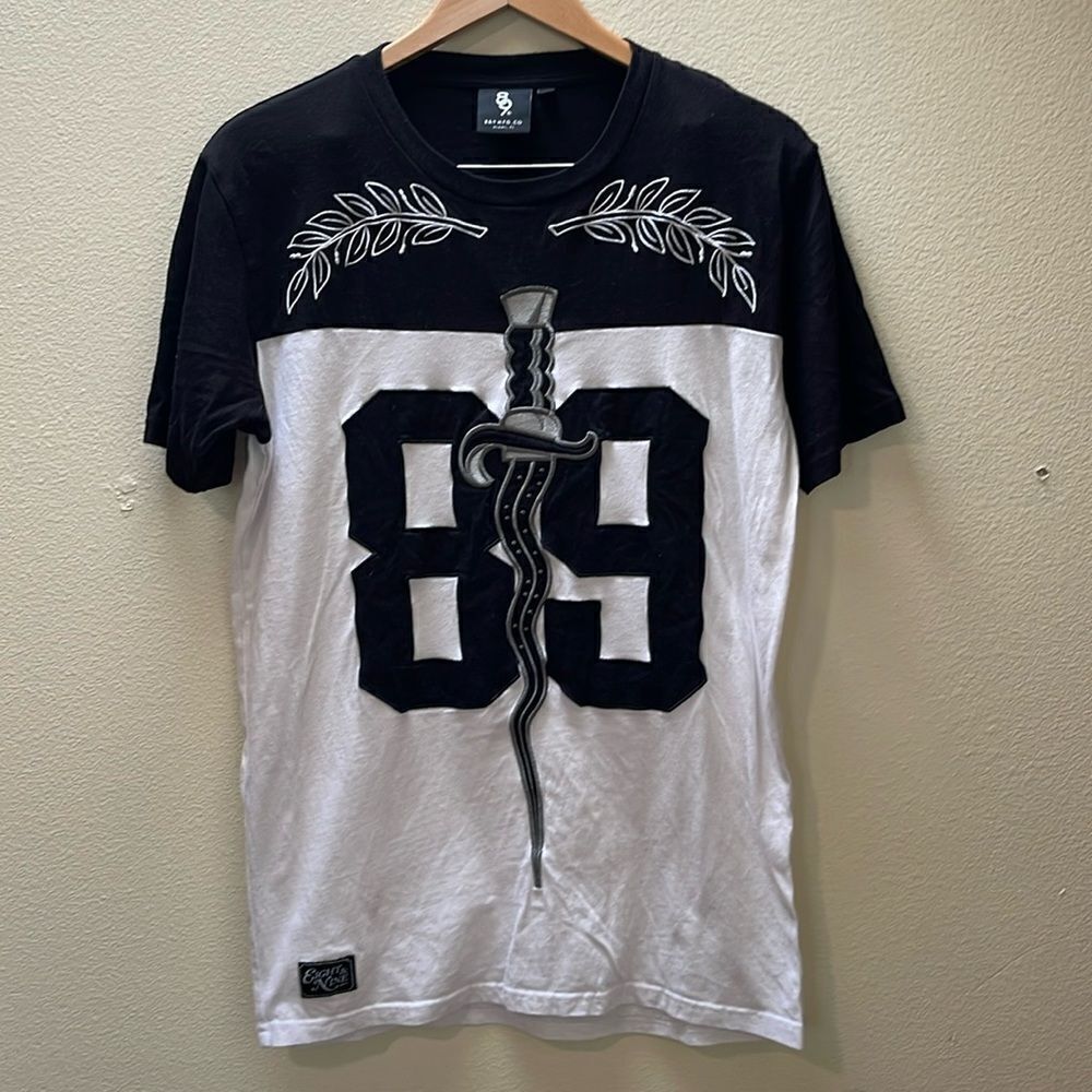 Eight & Nine sword T-shirt.  Size Medium.  Embroidered design.